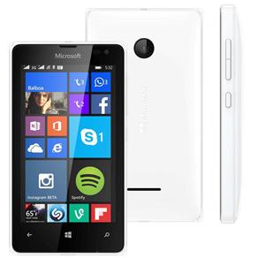 Smartphone Microsoft Lumia 532 Dual DTV Branco com Windows Phone 8.1, Tela 4", TV Digital, Dual Chip, 3G, Câmera 5MP e Processador Quad Core 1.2 GHz