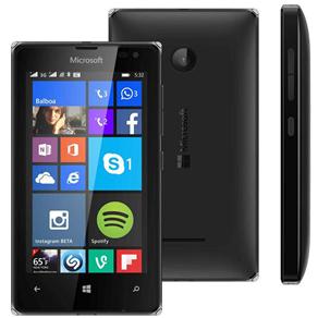 Smartphone Microsoft Lumia 532 Dual DTV Preto com Windows Phone 8.1, Tela 4", TV Digital, Dual Chip, 3G, Câmera 5MP e Processador Quad Core 1.2 GHz