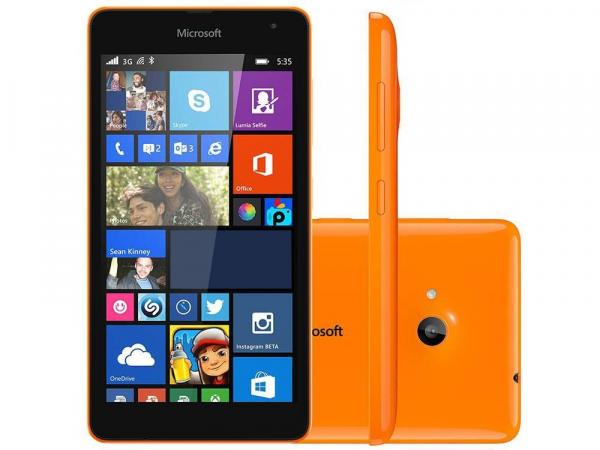 Smartphone Microsoft Lumia 535 8GB Dual Chip 3G - Câm. 5MP Tela 5” Proc. Quad Core Windows Phone 8.1