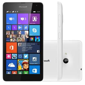 Smartphone Microsoft Lumia 535 Dual Chip 3G Tela 5 Quad-Core Windows Phone 8.1 - MICROSOFT Branco