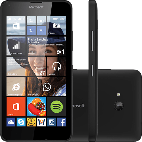 Tudo sobre 'Smartphone Microsoft Lumia 640 Dual DTV Dual Chip Desbloqueado Windows Phone 8.1 Tela 5" 8GB 3G Wi-Fi Câmera 8MP com TV Digital - Preto'