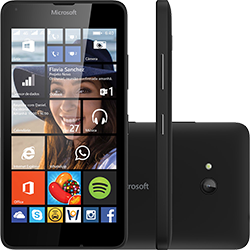 Smartphone Microsoft Lumia 640 Dual DTV Dual Chip Desbloqueado Windows Phone 8.1 Tela 5" 8GB 3G Wi-Fi Câmera 8MP com TV Digital - Preto