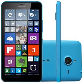 Smartphone Microsoft Lumia 640 Xl Desbloqueado Tela 5,7" 3G Dual Chip Windows Phone 8.1 Azul