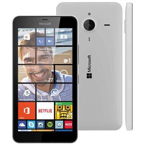 Smartphone Microsoft Lumia 640XL Dual Branco com Windows Phone 8.1, Tela de 5.7", Dual Chip, 3G, Câmera 13MP e Processador Quad Core de 1.2 GHz