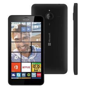 Smartphone Microsoft Lumia 640XL Dual Preto com Windows Phone 8.1, Tela de 5.7", Dual Chip, 3G, Câmera 13MP e Processador Quad Core de 1.2 GHz