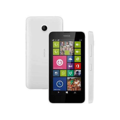 Tudo sobre 'Smartphone Microsoft Nokia Lumia 630 Dual Chip Branco'
