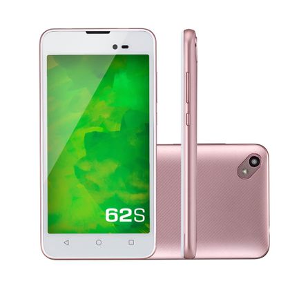 Smartphone Mirage 62S 3G Quad Core 1Gb Ram Dual Câmera 2Mp+8Mp Tela 5' Dual Chip Android 7 Rosa 1006