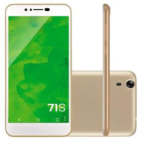 Smartphone Mirage 71S Dual Chip 3G RAM 1GB Quad Core Tela 5.5 Dual Camera 8MP+5MP Android 5.1 Dourado - 1002
