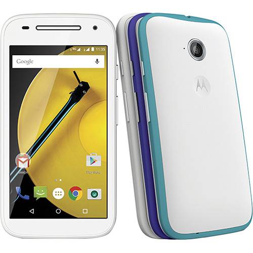 Smartphone Moto e 2ª Geração Dtv com 4g Colors 16gb Desbloqueado Branco