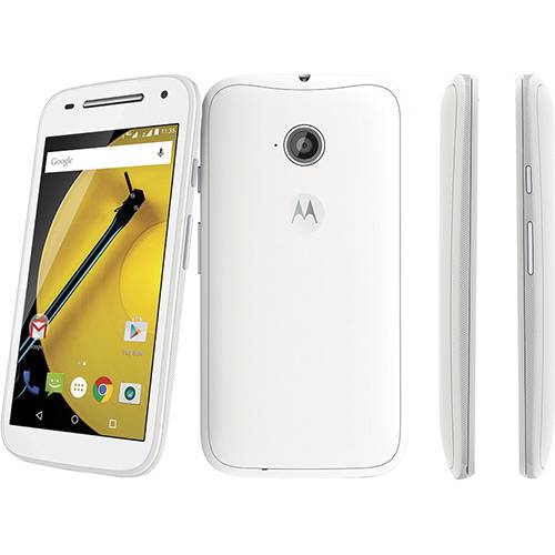 Smartphone Moto e 2ª Geração Dtv com 4g Colors 16gb Desbloqueado Branco