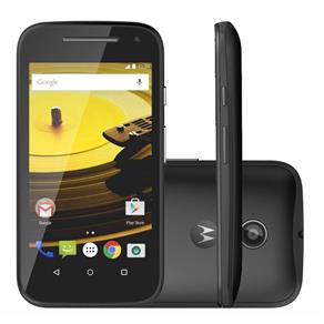 Smartphone Moto e 2ª Geração - Tela 4.5, 8Gb, Android 5.0, Quad Core, Dual Chip - Preto - Xt1506