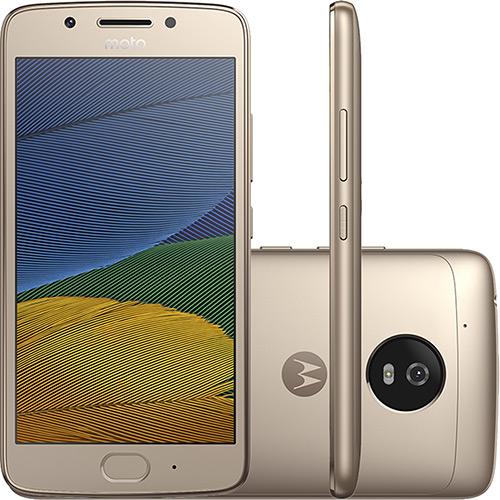 Smartphone Moto G 5 Dual Chip Android 7.0 Tela 5 32GB 4G Câmera 13MP - Ouro - Motorola