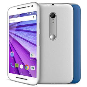 Smartphone Moto G™ (3ª Geração) Colors 16GB Branco com Tela de 5'', Dual Chip, Android 5.1, 4G, Câmera 13MP, RAM de 2GB e Processador Quad-Core 1.4GHz