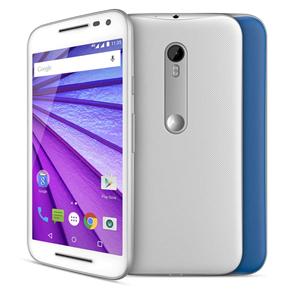 Smartphone Moto G™ (3ª Geração) Colors XT1543 Branco com 16GB, Tela de 5'', Dual Chip, Android 5.1, 4G, Câmera 13MP e Processador Quad-Core de 1.4 GHz