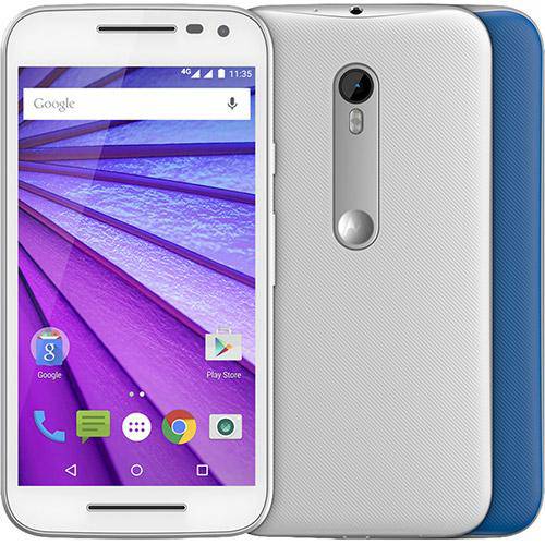 Smartphone Moto G™ (3ª Geração) Colors Xt1543 Branco com 16gb, Tela de 5``, Dual Chip, Android 5.1,