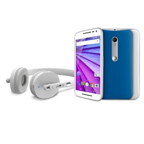 Smartphone Moto G™ (3ª Geração) Music 16GB Branco com Tela de 5'', Dual Chip, Android 5.1, 4G, Câmera 13MP e Processador Quad-Core de 1.4 GHz