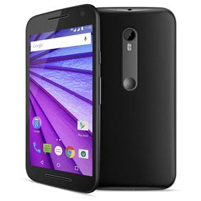 Smartphone Moto G™ (3ª Geração) XT1543 Preto com 8GB, Tela de 5'', Dual Chip, Android 5.1, 4G, Câmera 13MP e Processador Quad-Core de 1.4 GHz