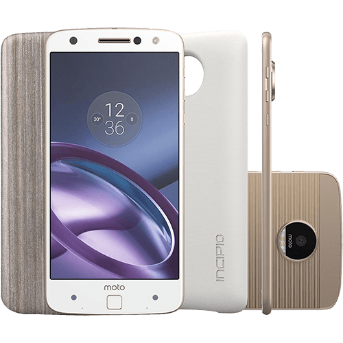 Smartphone Moto Z Power Edition Dual Chip Android 6.0 Tela 5.5" 64GB Câmera 13MP - Branco