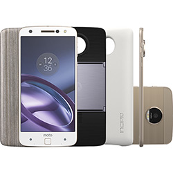 Smartphone Moto Z Power & Projector Edition Dual Chip Android 6.0 Tela 5,5" 64GB Câmera 13MP - Branco