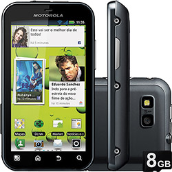 Smartphone Motorola DEFY Desbloq. TIM + Android 2.3 1GHz Wi-Fi 3G GPS Câm 5MP 2GB