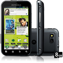 Smartphone Motorola DEFY Desbloqueado Oi - Android 2.3 Wi-Fi 3G Câmera 5MP 2GB Cartão de Memória 8GB