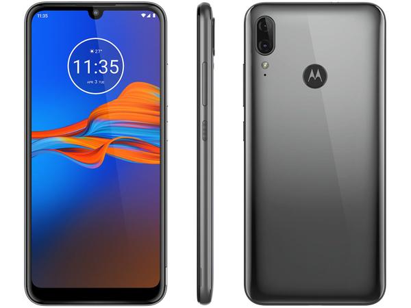 Smartphone Motorola E6 Plus 32GB Cinza 4G 2GB RAM - Tela 6,1" Câm. Dupla + Câm. Selfie 8MP Dual Chip