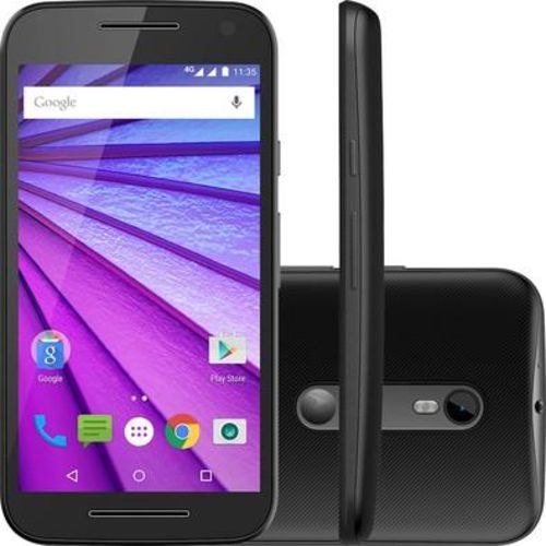 Smartphone Motorola G3 8gb Dual Sim 4g Lte Tela 5.0 Câmeras 13mp e 5mp - Preto