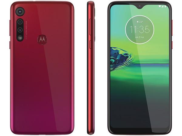 Smartphone Motorola G8 Play 32GB Vermelho 4G - 2GB RAM Tela 6,2" Câm. Tripla + Câm. Selfie 8MP