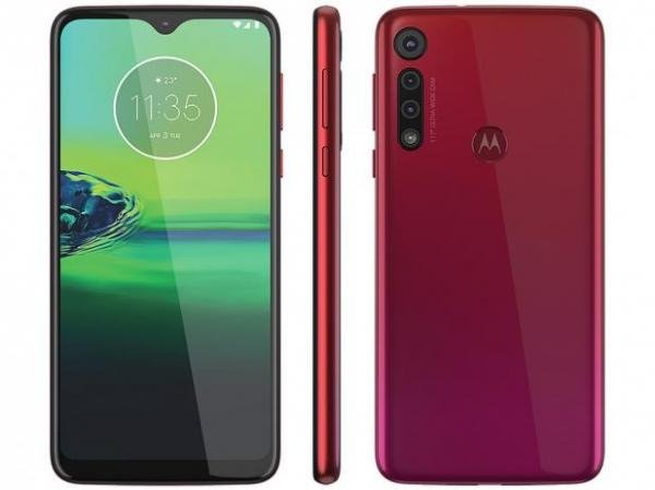 Smartphone Motorola G8 Play 32GB Vermelho 4G - 2GB RAM Tela 6,2” Câm. Tripla + Câm. Selfie 8MP