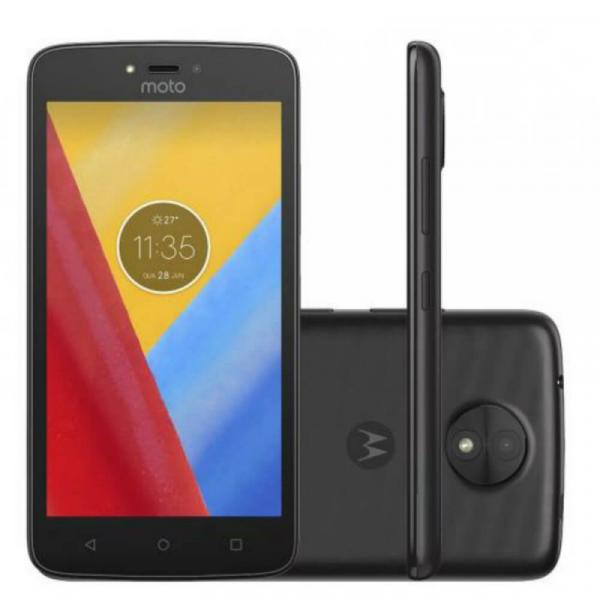 Smartphone Motorola Moto C Plus 8GB Preto com 4G, Dual-Chip