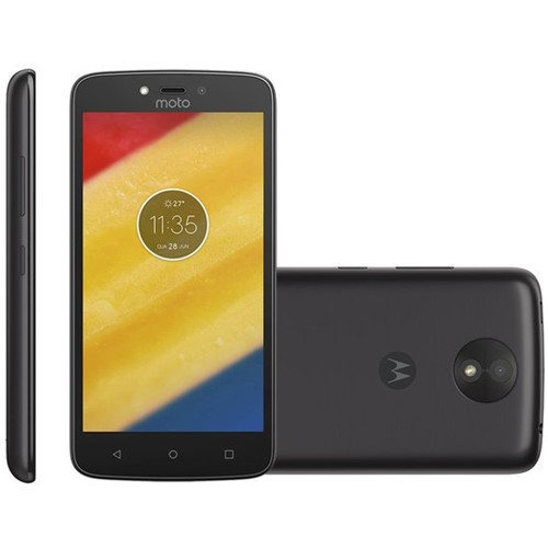 Smartphone Motorola Moto C Plus, Dual, 8GB, 8MP, 4G, Preto - XT1726