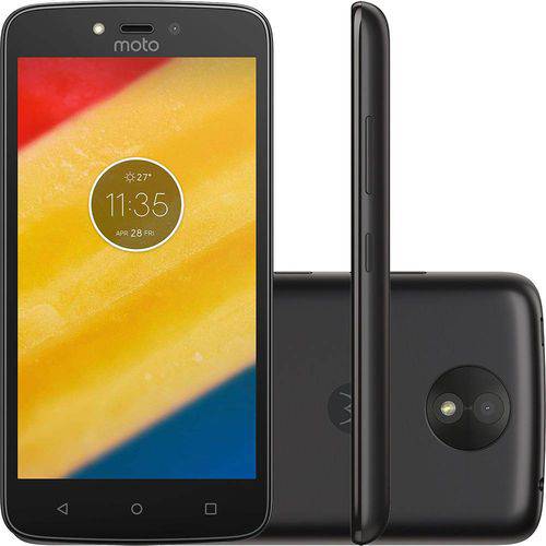 Smartphone Motorola Moto C Plus Dual Chip Android 7.0 Tela 5" 8GB 4G Câmera 8MP Preto - Tim