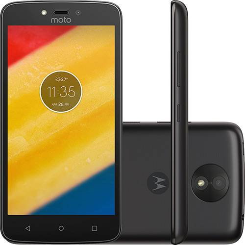 Tudo sobre 'Smartphone Motorola Moto C Plus Dual Chip Android 7.0 Tela 5" Quad-Core 16GB 4G Wi-Fi Câmera 8MP - Preto'