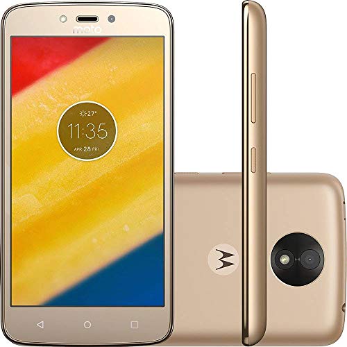 Smartphone Motorola Moto C Plus Dual Sim 16GB Tela 5" 8MP/2MP os 7.0 - Dourado