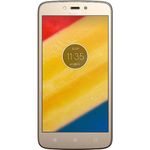 Smartphone Motorola Moto C Plus XT1721 Dual SIM 16GB de 5.0" 8MP 2MP OS 7.0 - Dourado NFE