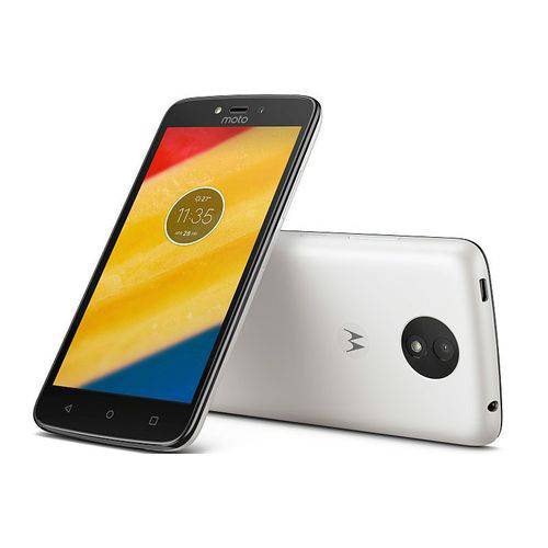 Smartphone Motorola Moto C Plus XT1721 Dual SIM 16GB de 5.0" 8MP/2MP OS 7.0 - BRANCO