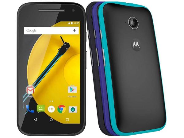 Smartphone Motorola Moto e Colors 2ª Geração 16GB - Dual Chip 4G Câm. 5MP Tela 4.5” Proc. Quad Core