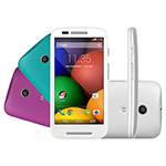 Tudo sobre 'Smartphone Motorola Moto e DTV Colors Dual Chip Desbloqueado Android 4.4 Tela 4.3" 4GB 3G Wi-Fi Câmera 5MP GPS TV Digital - Branco'