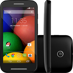 Smartphone Motorola Moto e Dual Chip Desbloqueado Tim Android 4.4 4.3" 4GB 3G Wi-Fi Câmera 5MP GPS