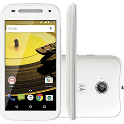 Smartphone Motorola Moto e (2ª Geração) Dual Chip Android 5.0 Tela 4.5" 8GB 3G Câmera 5MP - Branco
