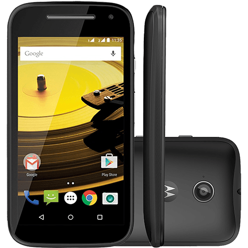 Smartphone Motorola Moto e (2ª Geração) Dual Chip Android 5.0 Tela 4.5" 8GB 3G Câmera 5MP - Preto