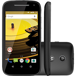 Smartphone Motorola Moto e (2ª Geração) Dual Chip Android 5.0 Tela 4.5" 8GB 3G Câmera 5MP - Preto