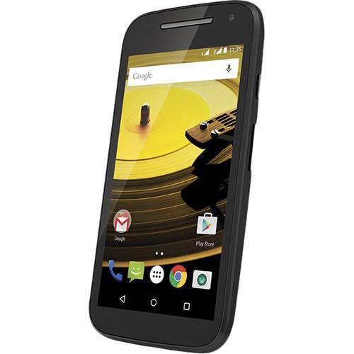 Smartphone Motorola Moto e (2ª Geração) Single Chip Android 5.0 Tela 4.5 8GB 4G Câmera 5MP - Preto