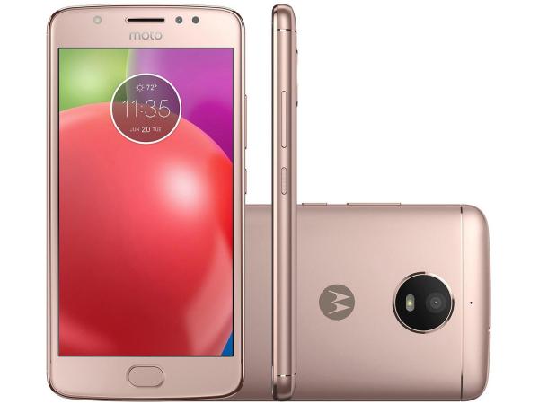Tudo sobre 'Smartphone Motorola Moto E4 16GB Ouro Rosê 4G - 2GB RAM Tela 5” Câm. 8MP + Câm. Selfie 5MP'