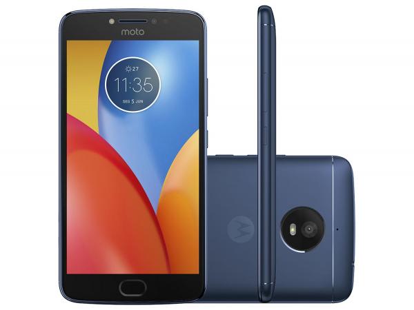 Smartphone Motorola Moto E4 Plus 16GB Azul Safira - Dual Chip 4G Câm. 13MP + Selfie 5MP Tela 5.5” HD