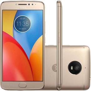Smartphone Motorola Moto E4 Plus XT1771 Dual SIM 16GB Tela 5.5" Full HD 13MP- Sensor de Impressão Digital - Flash Frontal – Gold