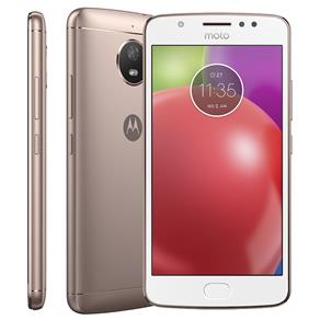 Smartphone Motorola Moto E4 XT1763 Ouro Rose com 16GB, Tela 5'', Dual Chip, Android 7.1, 4G, Câmera 8MP, Processador Quad-Core e 2GB de RAM