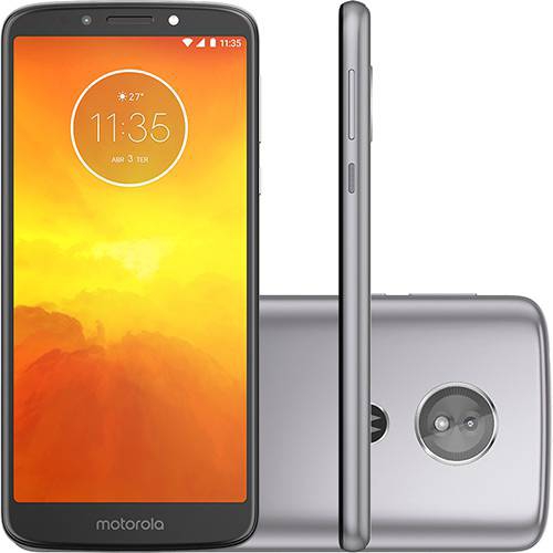 Smartphone Motorola Moto E5 Dual Chip Android 8.0 Tela 5.7" Quad-Core 1.4 GHz 16GB 4G Câmera 13MP CINZA