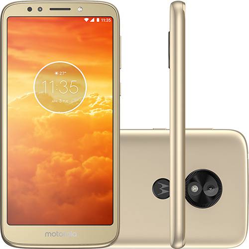 Tamanhos, Medidas e Dimensões do produto Smartphone Motorola Moto E5 Play 16GB Dual Chip Android - 8.1.0 - Versão Go Tela 5.3" Qualcomm Snapdragon 425 4G Câmera 8MP - Ouro