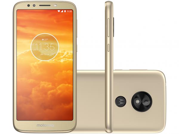 Tudo sobre 'Smartphone Motorola Moto E5 Play 16GB Ouro 4G - Quad Core 1GB RAM Tela 5,34” Câm. 8MP + Selfie 5MP'